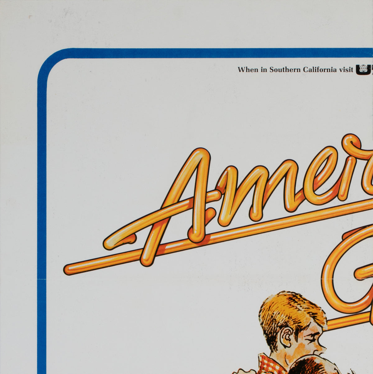American Graffiti 1973 US 1 Sheet Film Poster, Drucker - detail