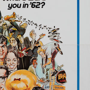 American Graffiti 1973 US 1 Sheet Film Poster, Drucker - detail