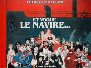And The Ship Sails On 1983 French Moyenne Film Poster, Tardi