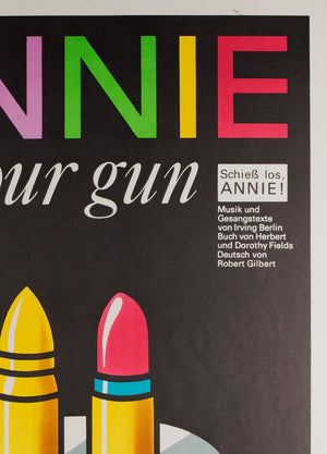 Annie Get Your Gun 1978 East German Theatre Poster