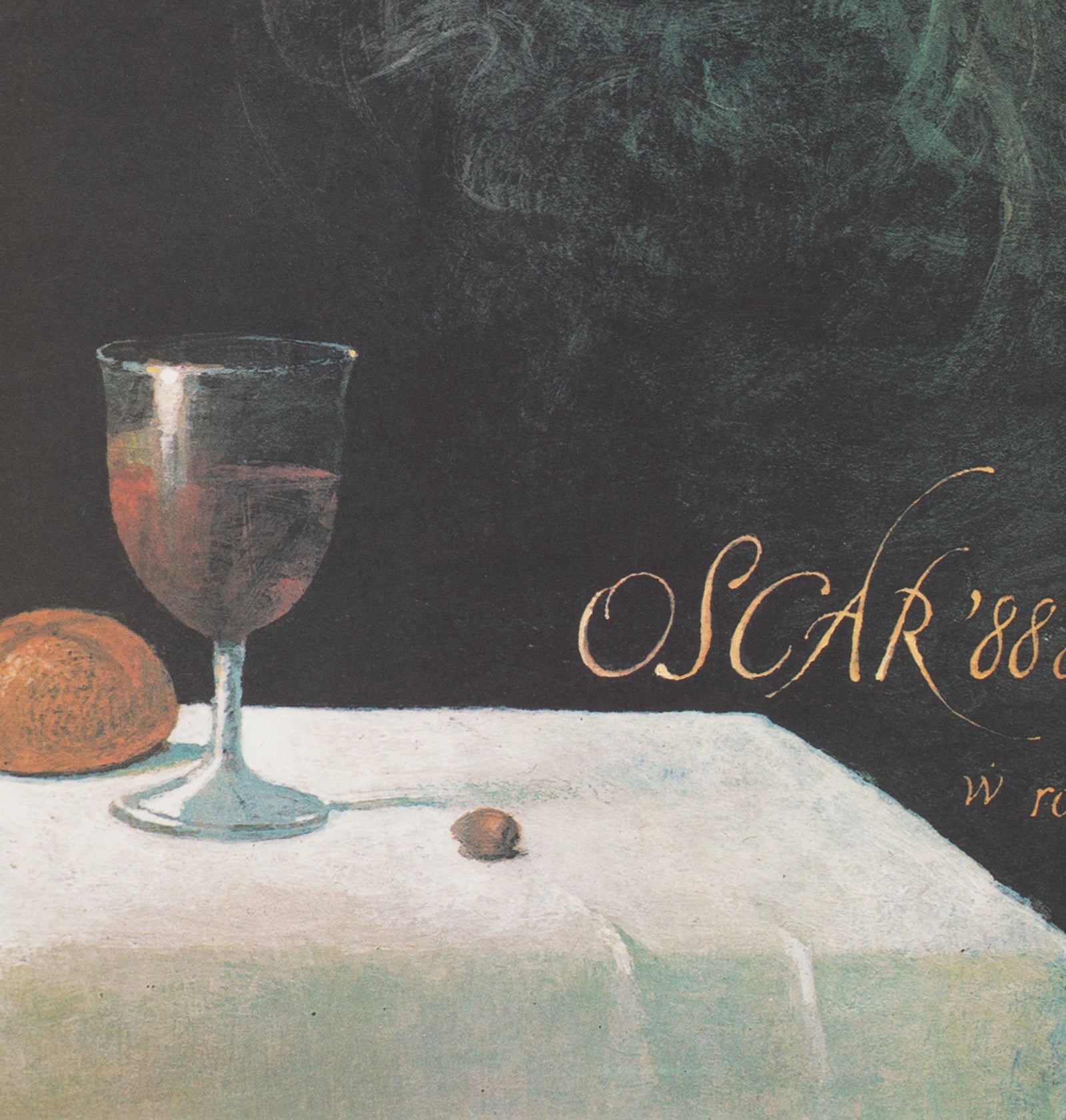 Babette's Feast 1989 Polish B1 Film Movie Poster, Wieslaw Walkuski - detail