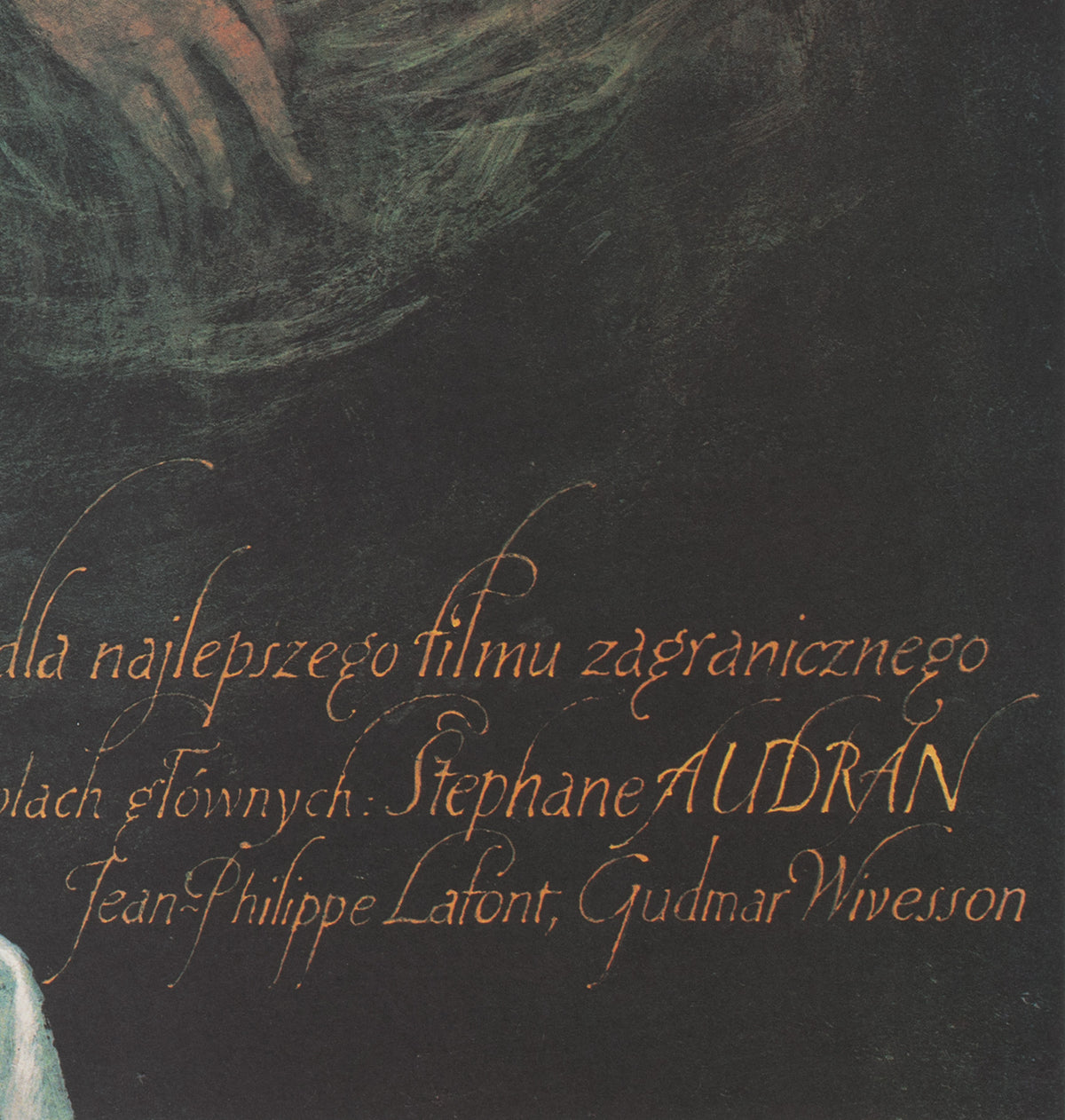 Babette's Feast 1989 Polish B1 Film Movie Poster, Wieslaw Walkuski - detail