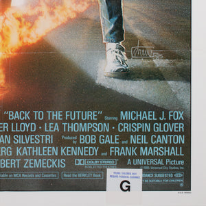 Back to the Future 1985 US 1 Sheet Film Movie Poster, Struzan - detail