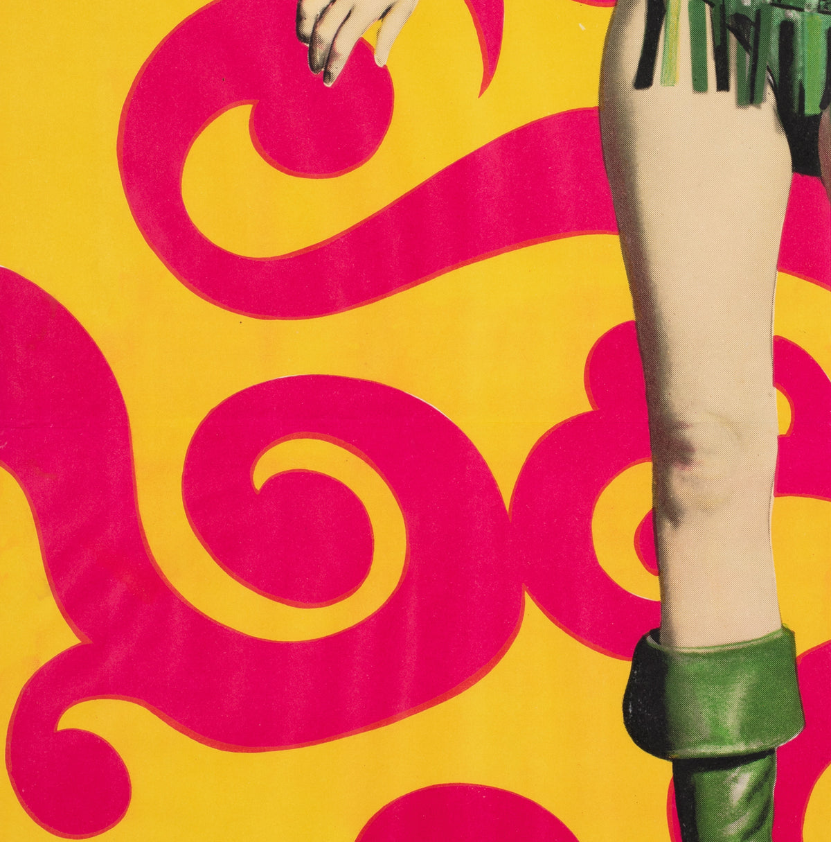 Barbarella 1968 Argentinian 1 Sheet Film Poster - detail