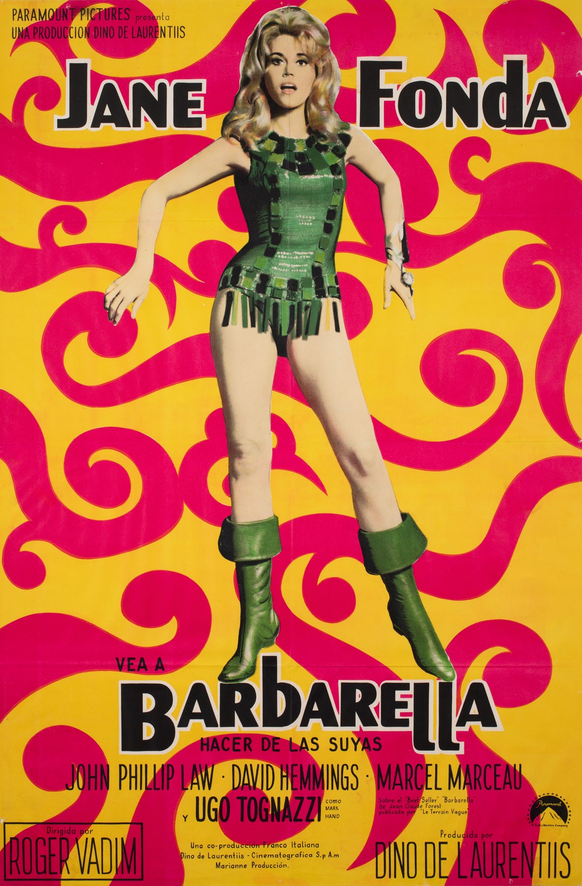 Barbarella 1968 Argentinian 1 Sheet Film Poster