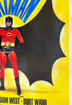 Batman 1966 Italian 2 Foglio Film Poster - detail