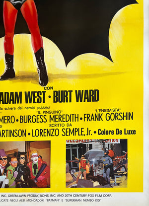 Batman 1966 Italian 2 Foglio Film Poster - detail