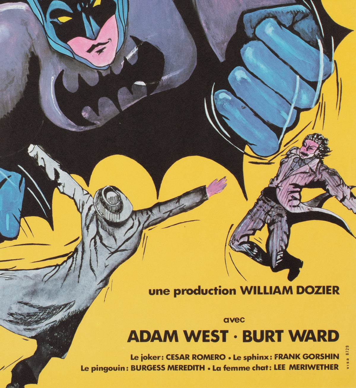 Copy of Batman R1970s French Petite Film Poster - detail
