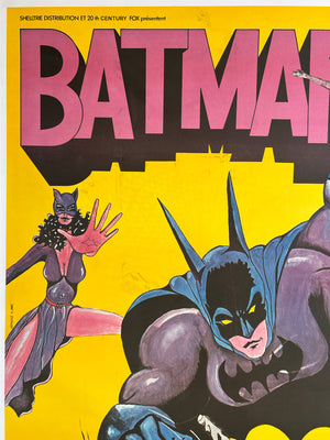 Batman R1970s French Grande Film Poster - detail