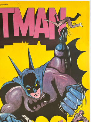 Batman R1970s French Grande Film Poster - detail