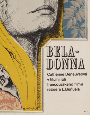 Belle de Jour 1970 Czech A3 Film Poster, Machalek - detailBelle de Jour 1970 Czech A3 Film Poster, Machalek - detail