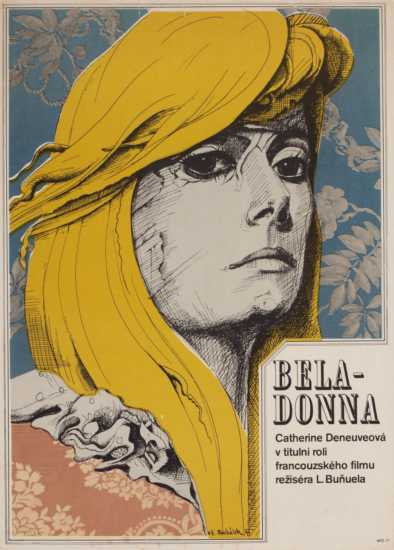 Copy of Belle de Jour 1970 Czech A3 Film Poster, Machalek