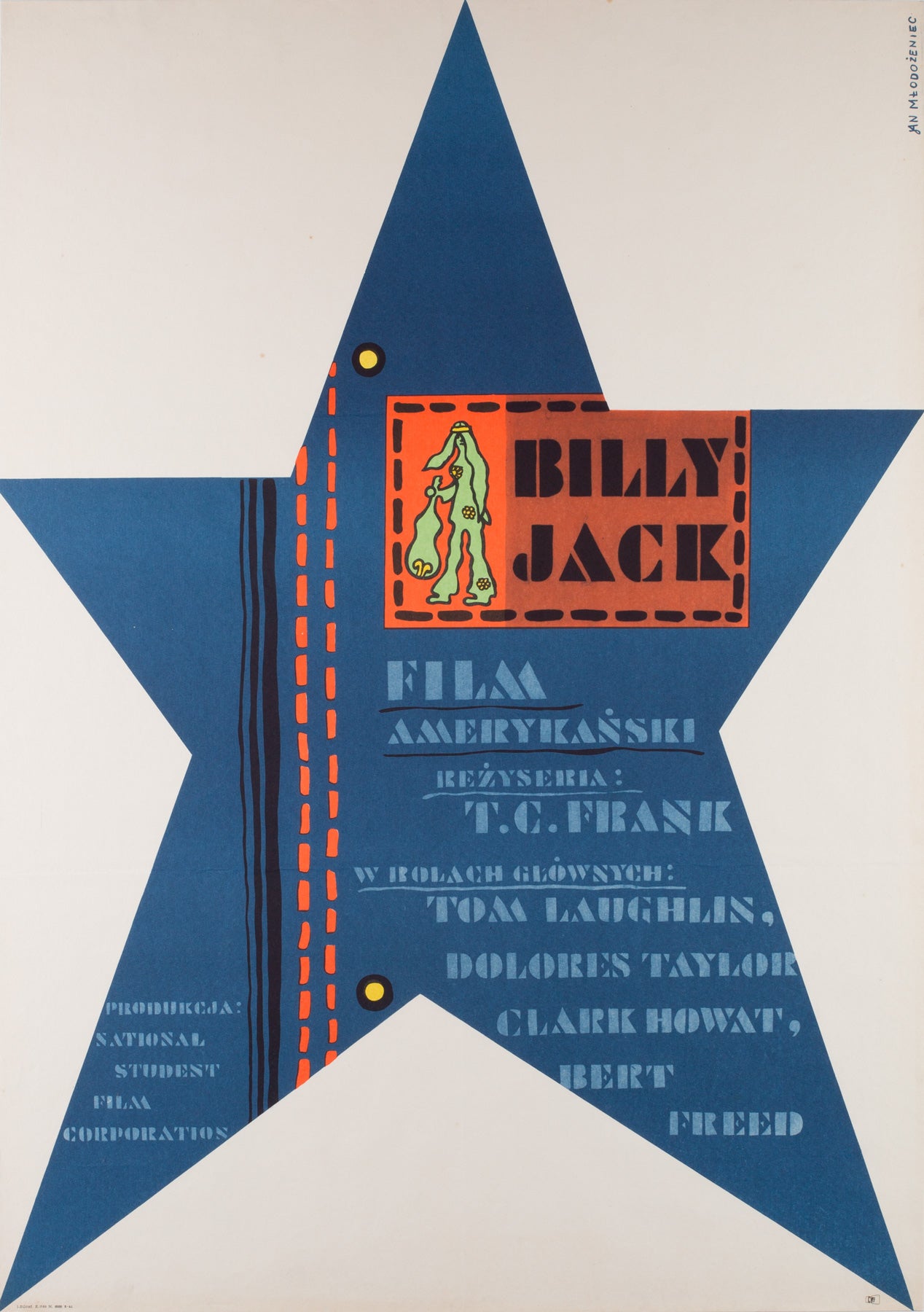 Billy Jack 1971 Polish Film Movie Poster