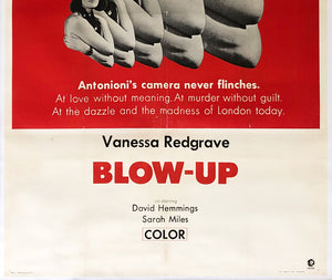 Blow-up 1967 US International 3 Sheet Film Poster - detail