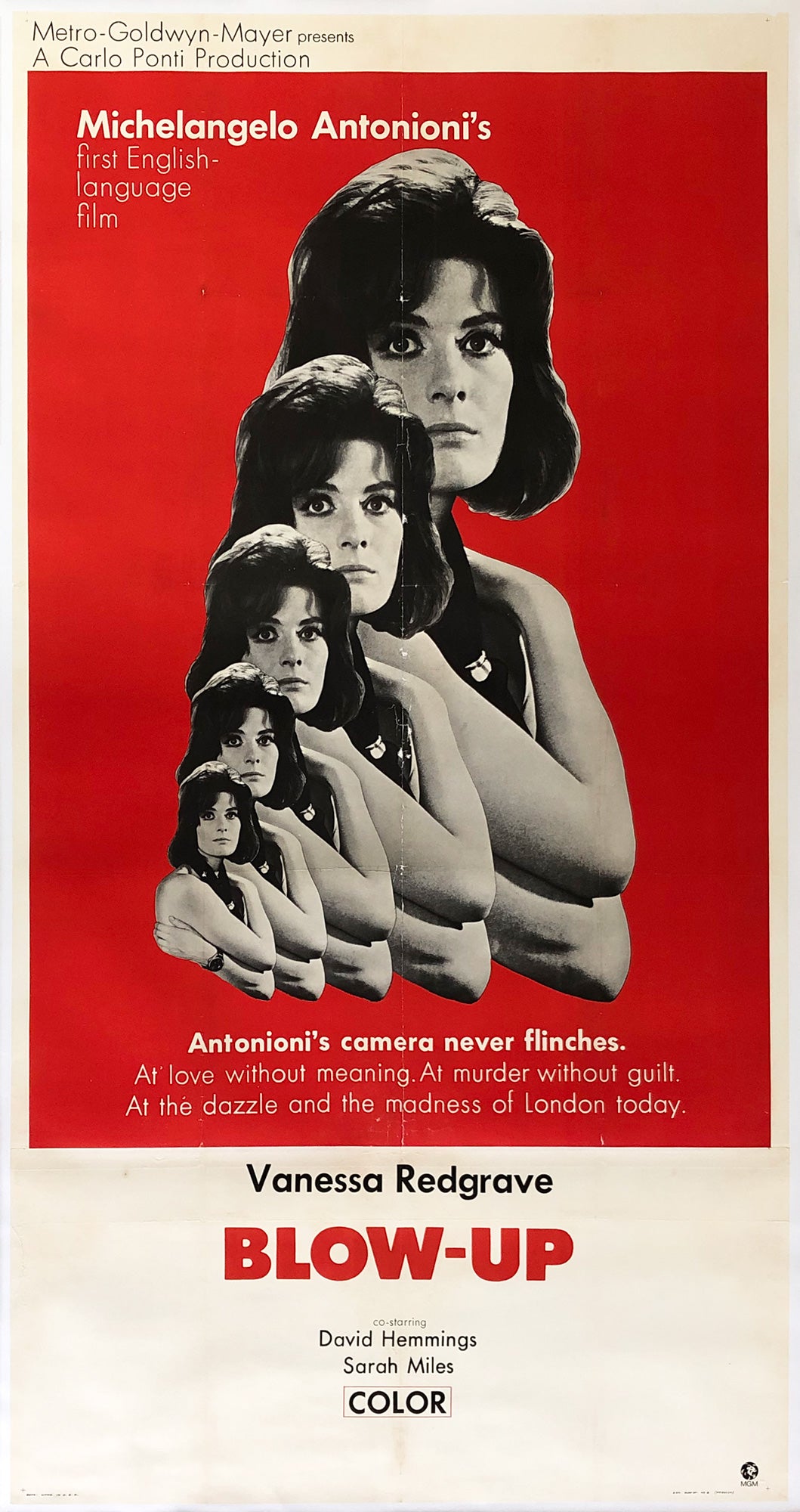 Blow-up 1967 US International 3 Sheet Film Poster