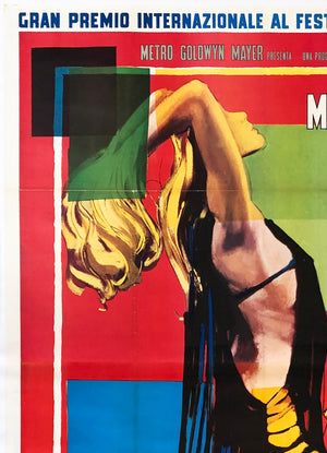 Blow-up 1967 Italian 4 Foglio Film Movie Poster, Brini - detail
