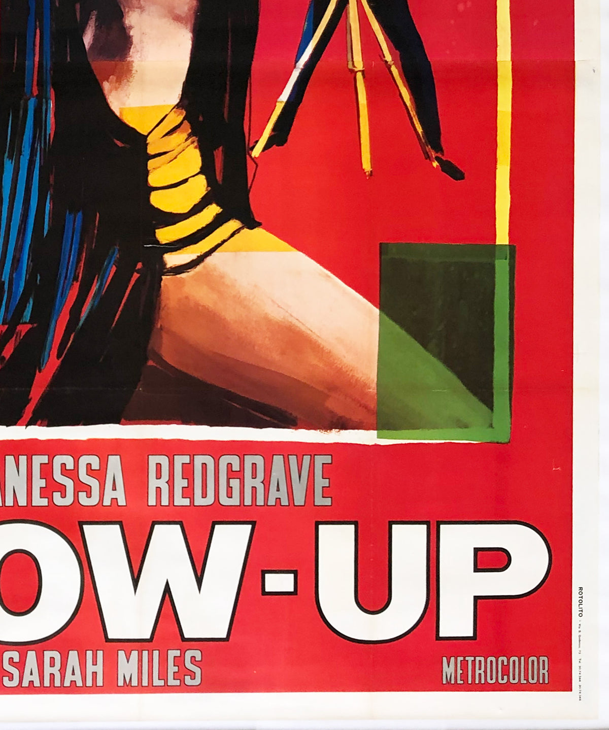 Blow-up 1967 Italian 4 Foglio Film Movie Poster, Brini - detail