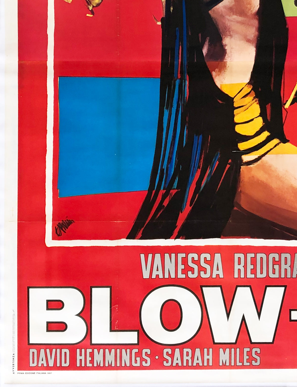 Blow-up 1967 Italian 4 Foglio Film Movie Poster, Brini - detail