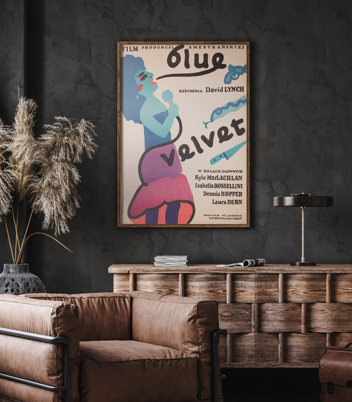 Blue Velvet 1987 Polish B1 Film Movie Poster, Jan Mlodozeniec