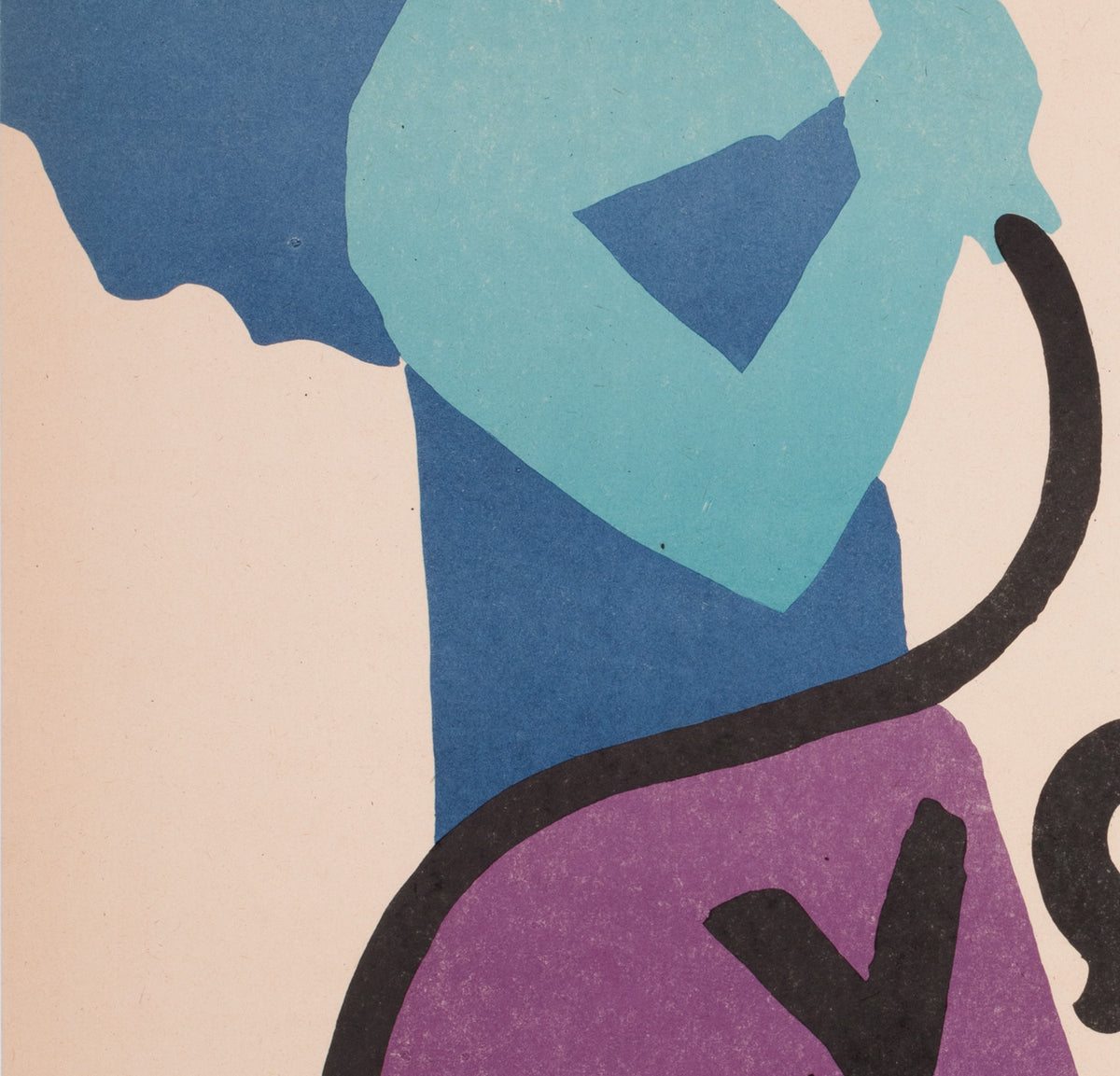 Blue Velvet 1987 Polish B1 Film Movie Poster, Jan Mlodozeniec - detail  Edit alt text