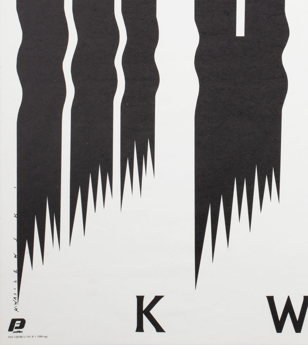 The Bridge on the River Kwai 1988 Polish B1 Film Poster, Wasilewski - detail