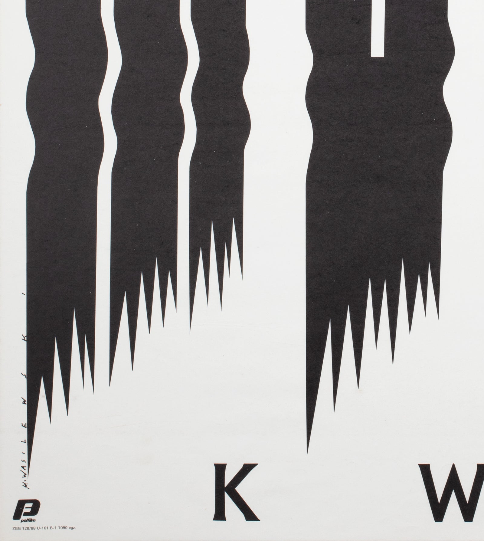 The Bridge on the River Kwai 1988 Polish B1 Film Poster, Wasilewski - detail