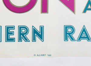 Brighton & Hove Travel Poster, 1938 Kenneth Denton Shoesmith - Detail