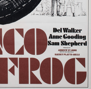 Bronco Bullfrog 1969 UK 1 Sheet Film Movie Poster - detail