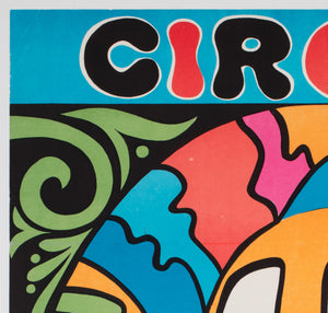 Bucharest Clown 1974 Romanian Circus poster, Cioca - detail