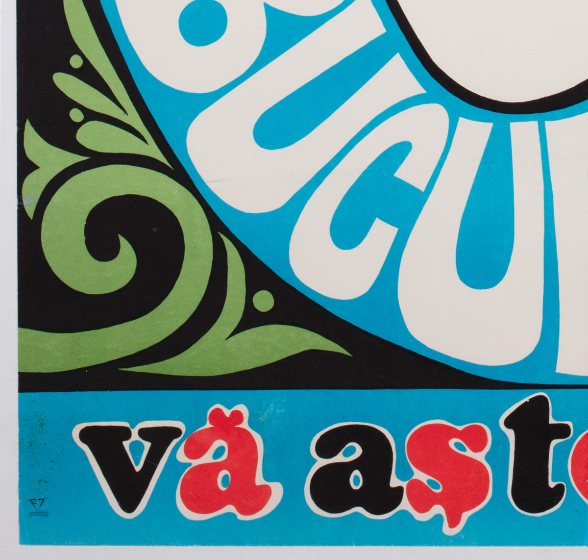 Bucharest Clown 1974 Romanian Circus poster, Cioca - detail