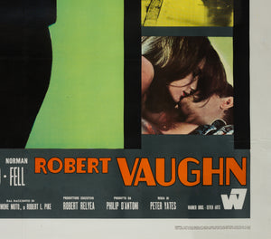 Bullitt 1968 Italian 4 Fogloi Film Poster, Renato Ferrini - detail