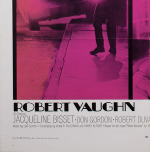 Bullitt 1968 US International 1 Sheet Film Movie Poster, Steve McQueen - detail