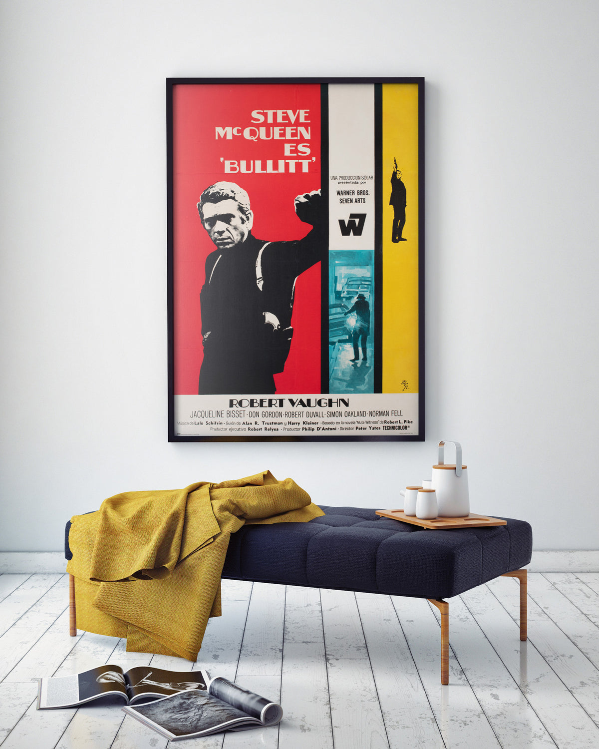 Bullitt 1969 Spanish 1 Sheet Film Poster