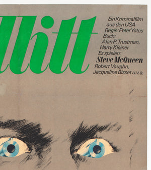 Bullitt 1977 East German Film Poster, Segner - detail
