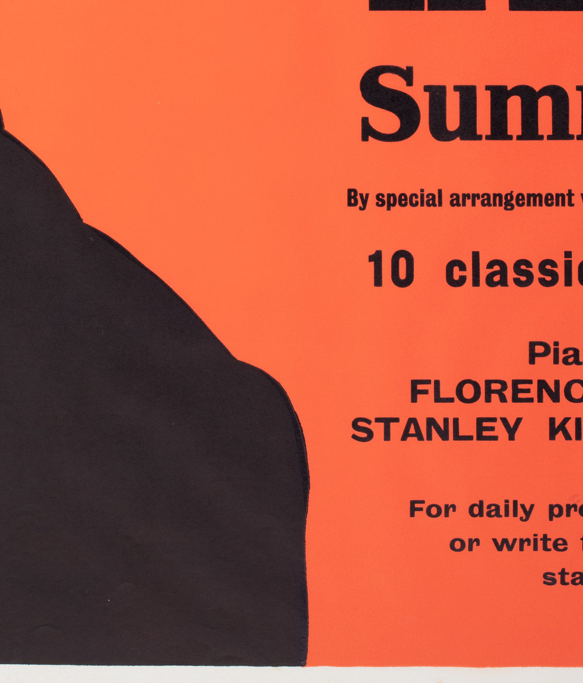 Buster Keaton Summer Season 1970s Academy Cinema UK Quad Film Poster, Strausfeld - detail