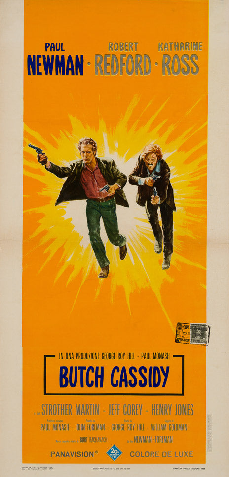 Butch Cassidy and the Sundance Kid 1969 Italian Locandina Film Movie Poster