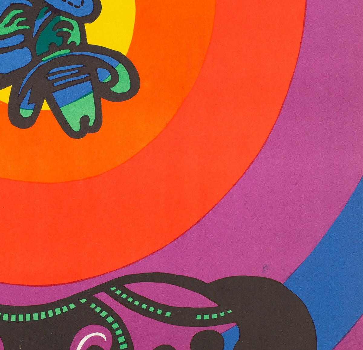 CYRK Circus Cowboy Acrobat R1976 Polish Circus Poster, Bocianowski - detail