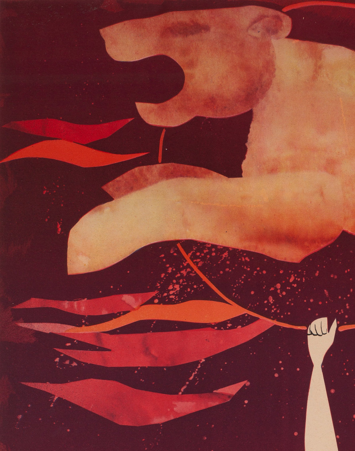 CYRK Lion Tamer 1960s Polish Circus Poster, Srokowski - detail