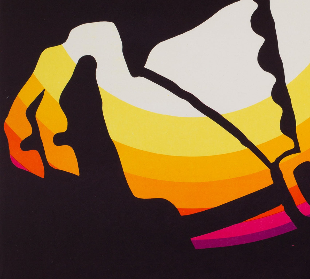 CYRK Horse Rearing 1969 Polish Circus Poster, Janowski - detail