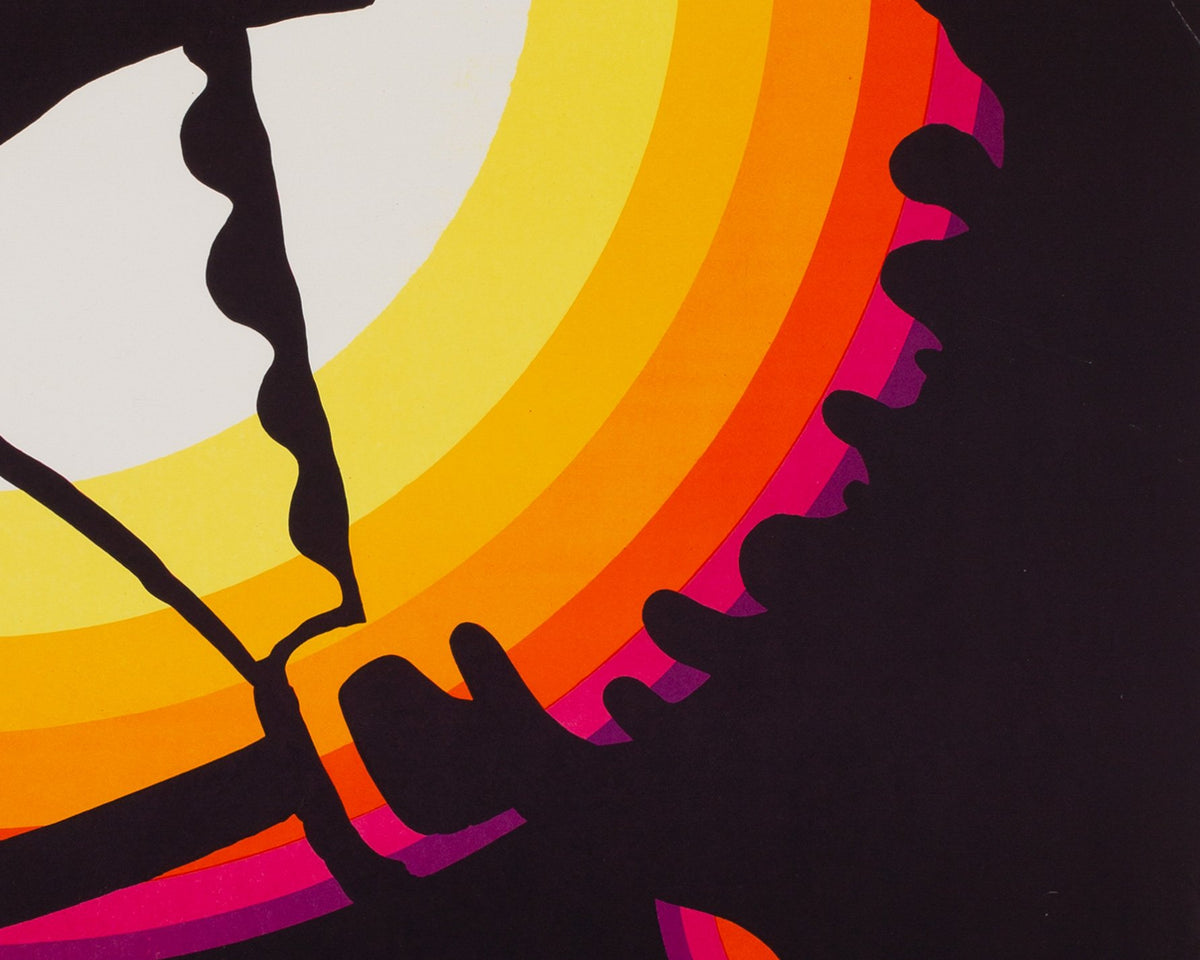 CYRK Horse Rearing 1969 Polish Circus Poster, Janowski - detail