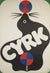 Original 1971 Polish CYRK (circus) Poster - Ball Balancing Seal by Treutler