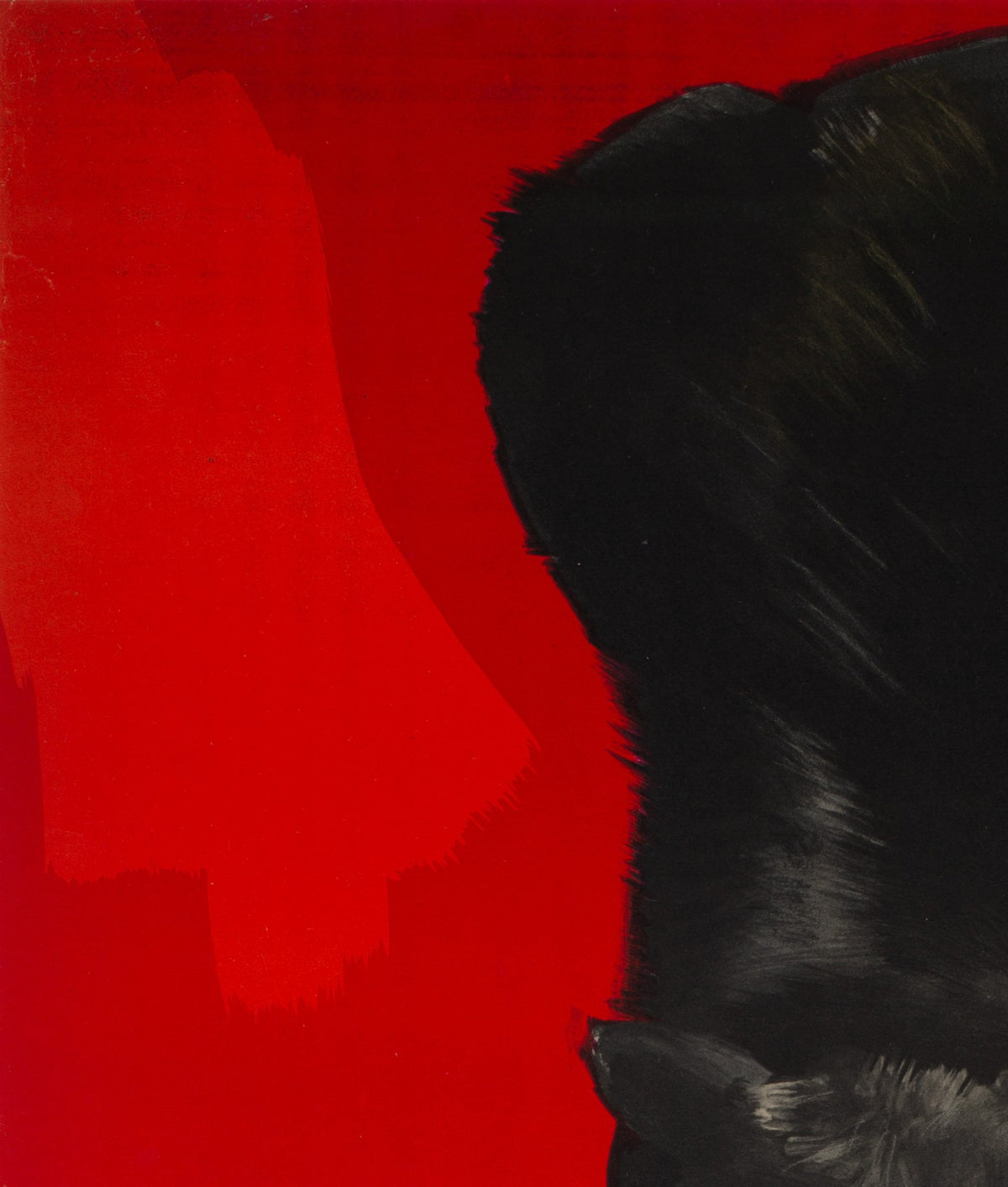 CYRK Tightrope Balancing Bear 1960s Polish Circus Poster, Syska - detail