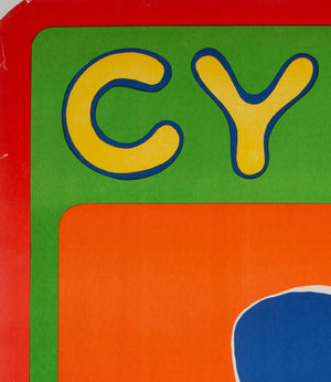 CYRK Traveling Bears 1970 Polish Circus Poster, Horodecki - detail