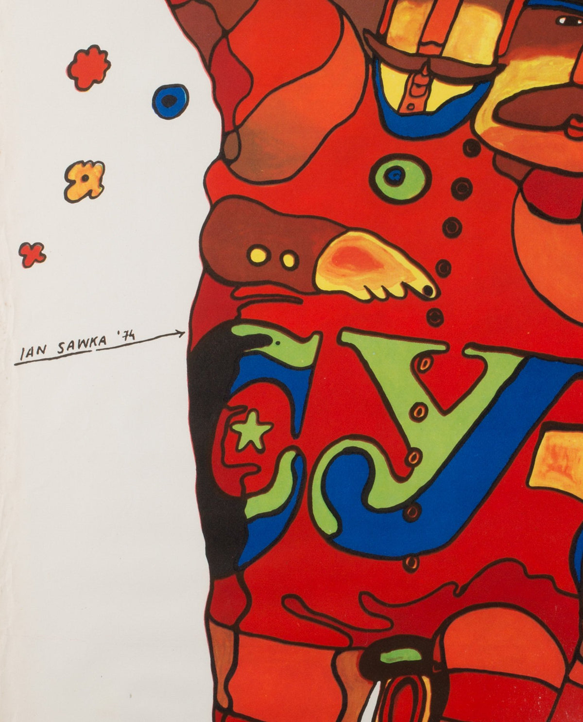 Polish CYRK Poster - Unicycle Gents 1974, Sawka