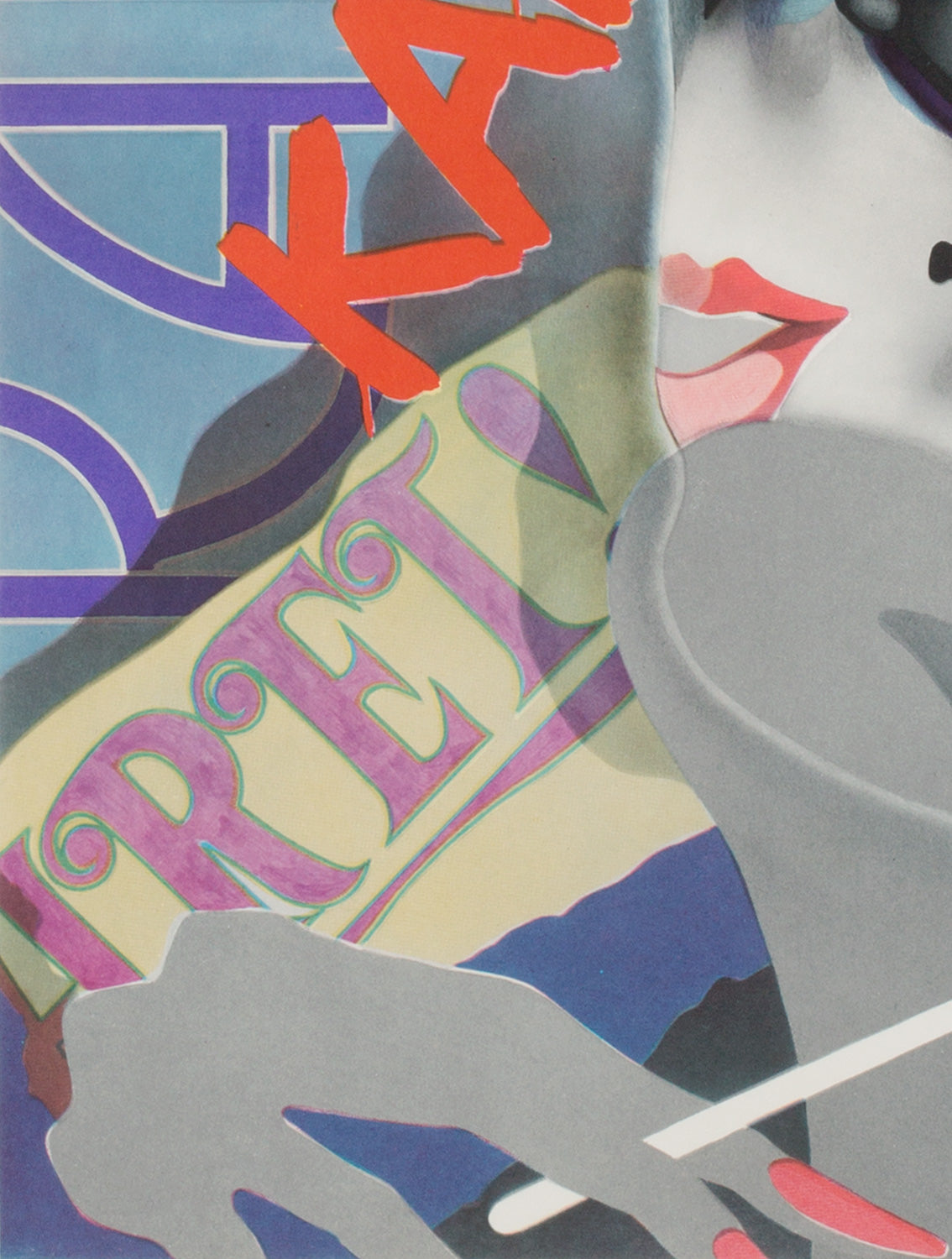 Cabaret 1975 Czech A3 original film movie poster - detail