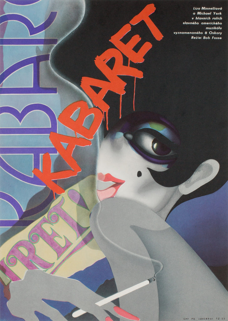 Cabaret 1975 Czech A3 Film Poster, Bartosova - Orson & Welles