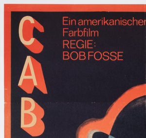 Cabaret 1975 East German A1 Film Movie Poster, Gruttner - detail