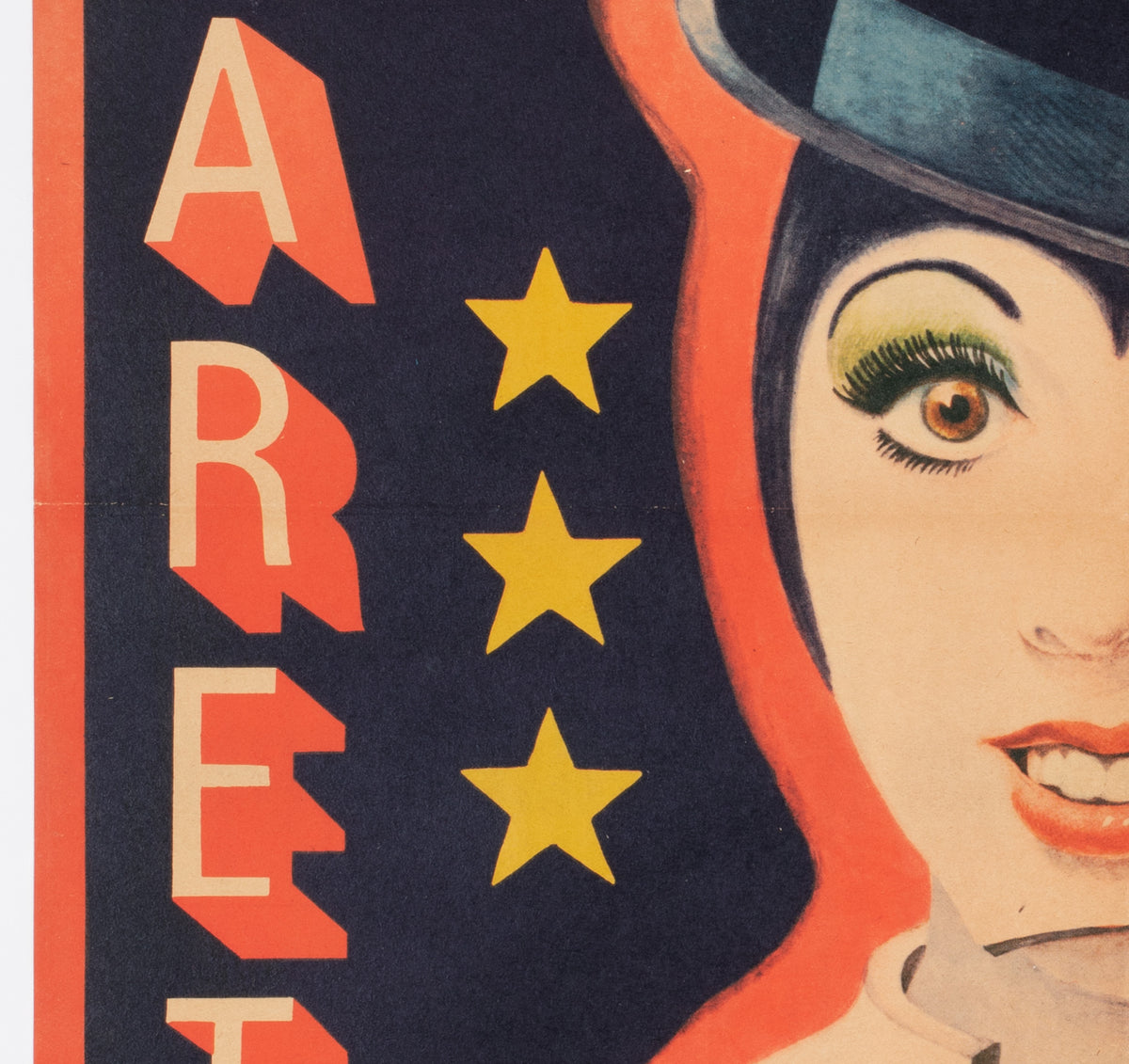 Cabaret 1975 East German A1 Film Movie Poster, Gruttner - detail