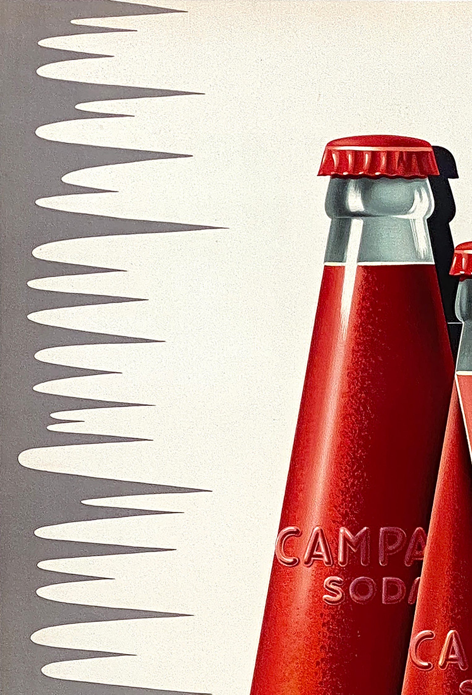 Campari Soda 1950 Vintage Italian Alcohol Adversting Poster
