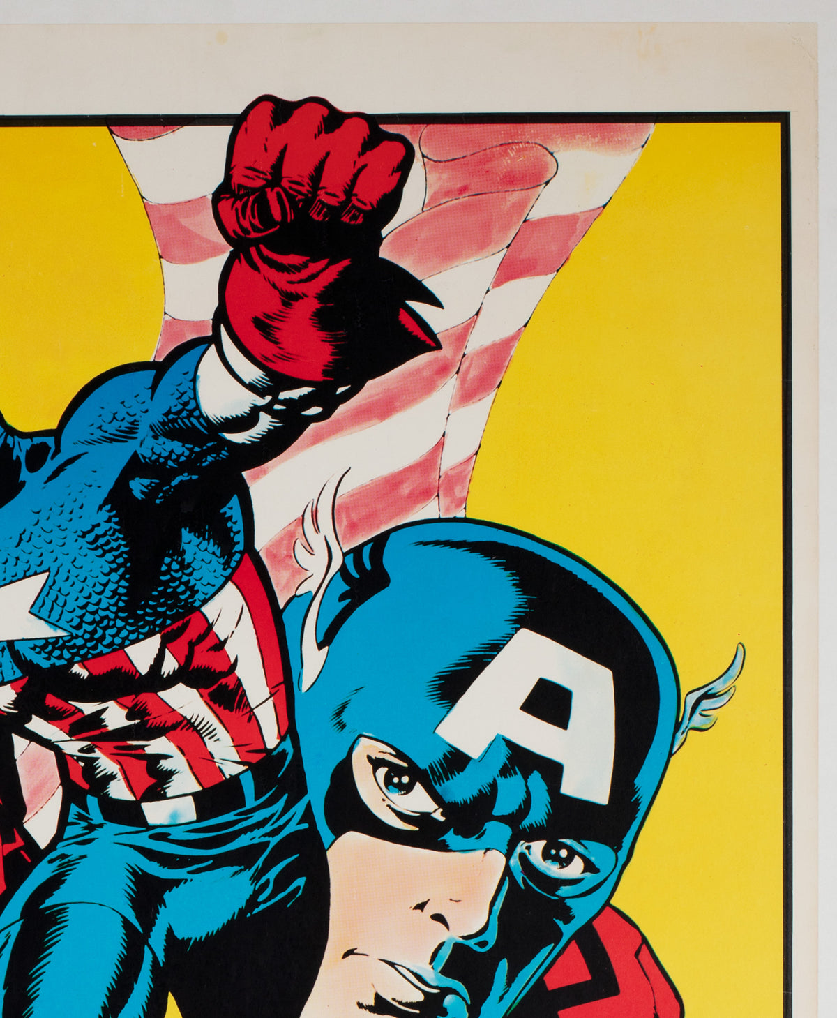 Captain America Vintage 1970s US Poster, Steranko - detail